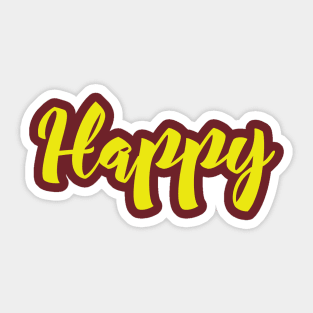 Happy Sticker